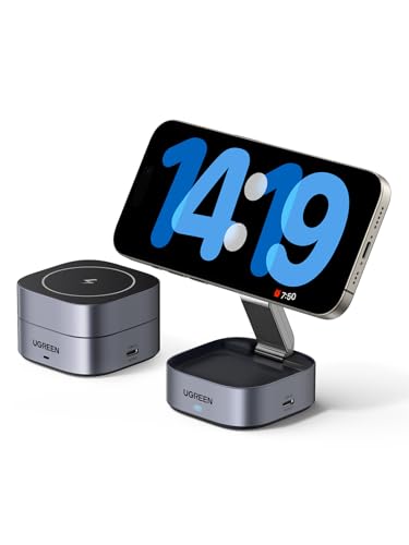 UGREEN MagFlow 2 in 1 iPhone Ladestation...