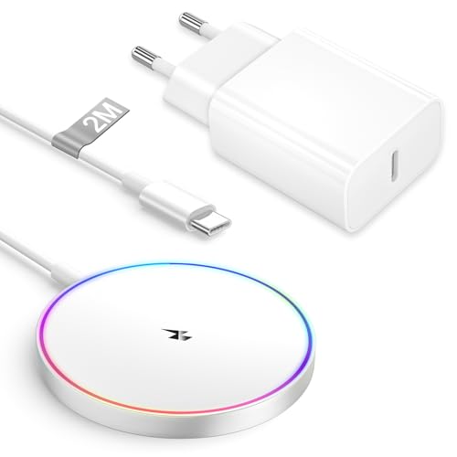 15W Mag-Safe Ladegerät 2M, Wireless Charger...