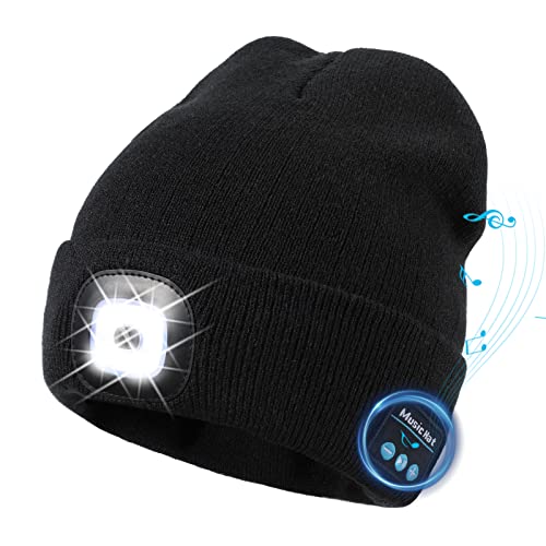 TAGVO LED Mütze Kappe Bluetooth 5.0 Mütze,...