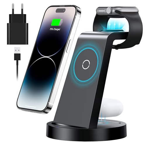 3 in 1 iPhone Ladestation Schnelles...