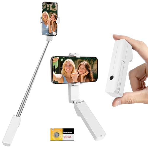 Adiwo Mini Selfie Stick, 70CM Tragbarer...