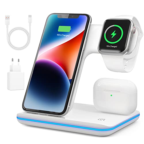 Wireless Charger, 3 in 1 Induktive...