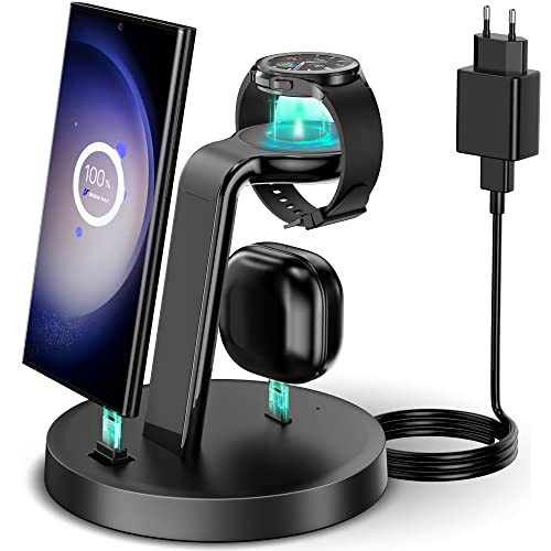 Wireless Charger 3 in 1 Induktive Ladestation...