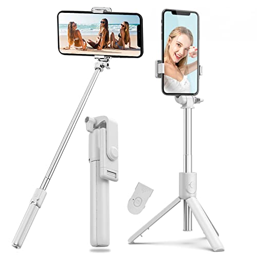 Selfie Stick Bluetooth Handy, Tripod stativ,4...