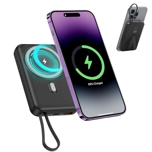 Anluomafuy Magnetic Power Bank, 10,000mAh,...