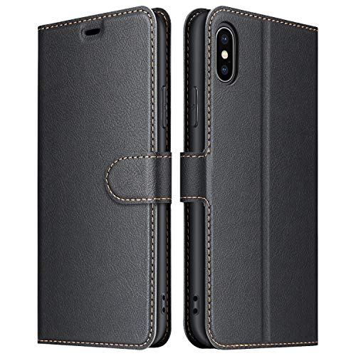 ELESNOW Hülle für iPhone X/XS, Premium PU...