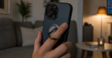 Handyhülle mit Ring-Halterung auf der Rückseite